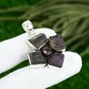 Amethyst Rough Stone Bezel Wedding Sister Pendant Jewelry 925 Sterling Silver