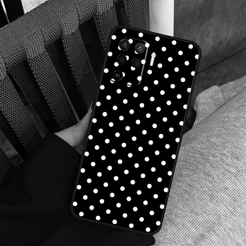 Polka Dot Case For Oppo A80 A60 A40 A94 A54 A98 A78 A18 A38 A58 A16 A76 A96 A17 A77 A74 A57S A15 Cover