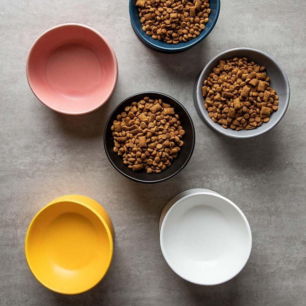 Oblique High Feet Cat Bowl Protect The Cervical Dog Cat Food Bowl Pet Water Bowl  Pet Supplies