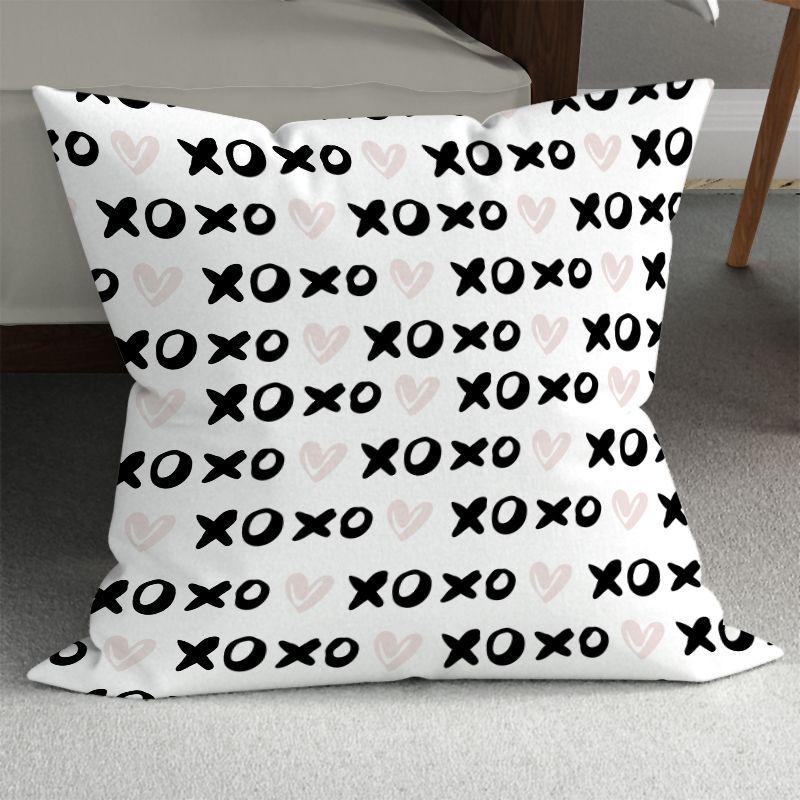 Romantic Couple Wedding Decorative Sofa Pillows: Minimalist Double-Sided Printed Square Pillow Covers (Includes Pillow Insert)