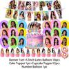 K-Katseyes Theme Birthday Party Decorations Background Kpop Girl Party Favor Fans Balloon Set Cake Topper Backdrop Gift Supplies