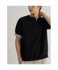 8seconds Simple Henley Neck Short Sleeve Knit Black