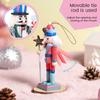 3pcs 12cm Macaron Nutcracker Pendant Exquisite Handicraft Puppet Christmas Tree Decoration Pendant Xmas Applicable Hangings Gift