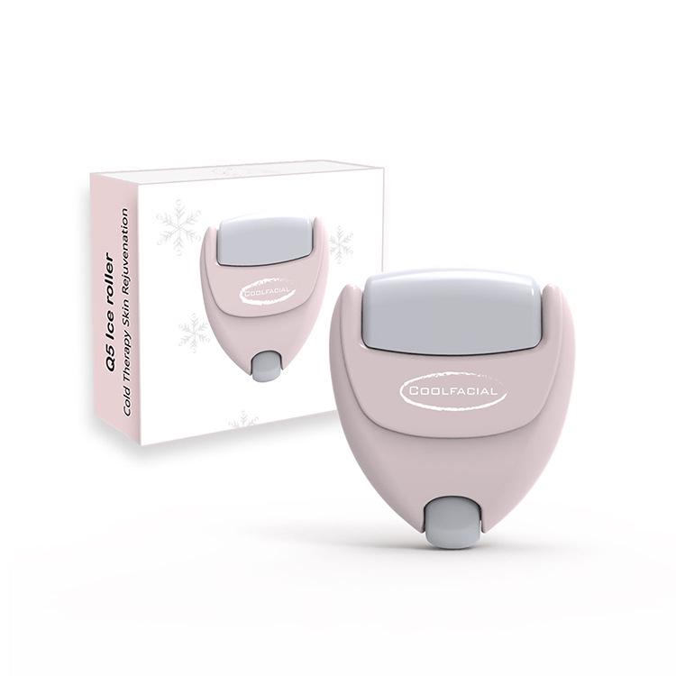 Pink Heart-Shaped Ice Roller: Face & Eye Massage 2-in-1