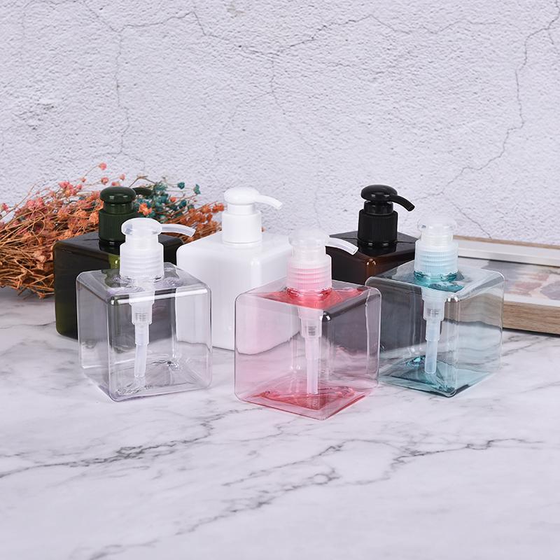 250 ml Lotion Flasche Quadratische leere Plastikflasche Shampoo Gesicht waschen Flasche