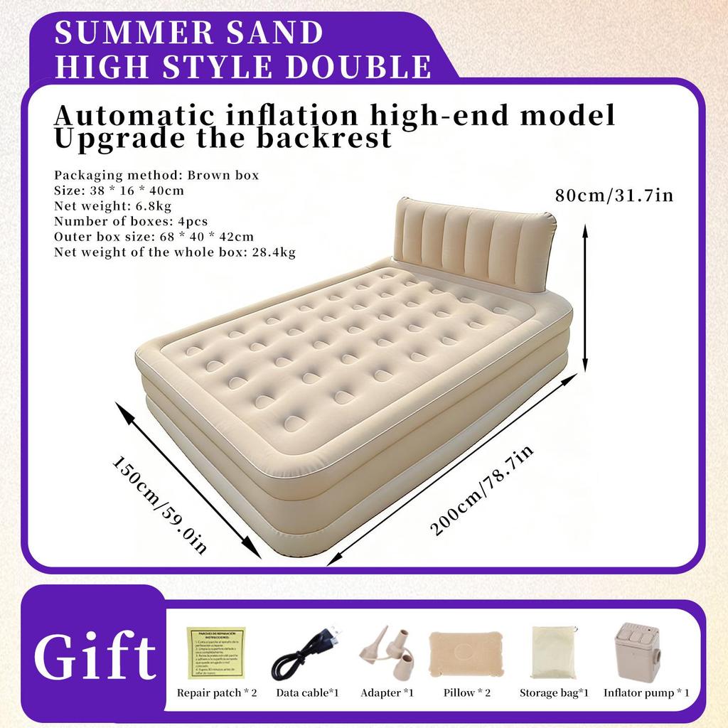 Outdoor Automatic Inflatable Tent with Thickened Camping Air Mattress