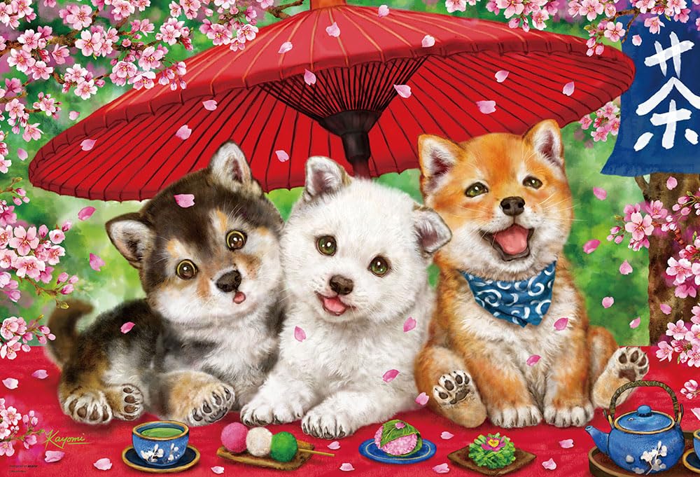 

in Beverly 1000 Piece Jigsaw Puzzle Dango over Flowers x [Made Japan] (49 72cm) 1000-078