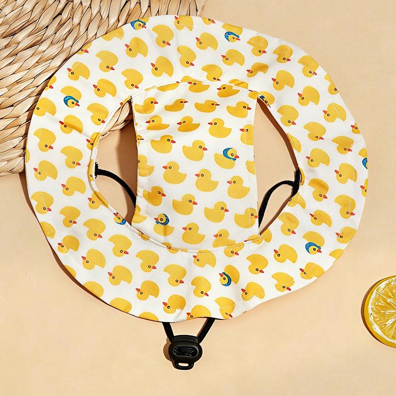 Cappello da Sole Estivo per Gatti con Fori per le Orecchie - Carino Cappellino da Pescatore per Gattini Per Protezione UV Traspirante Cappellino da Sole da Esterno per Gatti