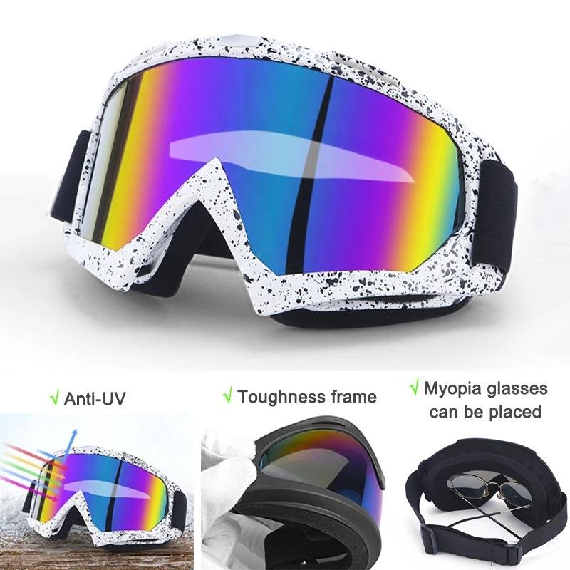 Skiing and Cycling Windproof Goggles, Harley Goggles, Off-road Riding Motorcycle Equipment, Wind and Sand Protection Motorcycle Glasses