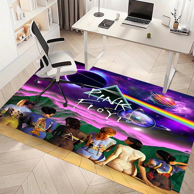 Rock Band P-Pink F-Floyd Print Area Rug - Soft,Washable Non-Slip Indoor Mat,Living Room,Home Office Decorative Rug