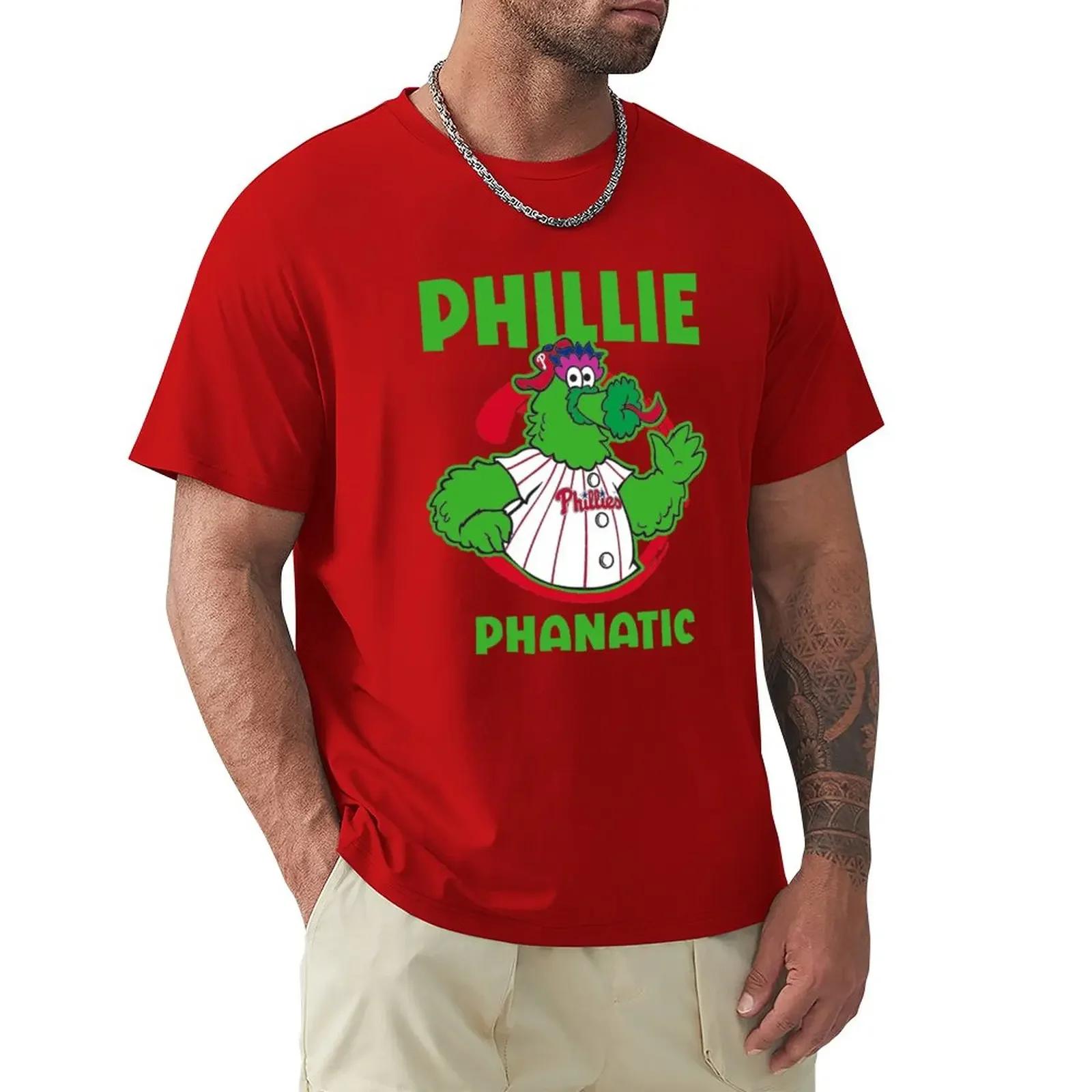 sweat tees hippie clothes men graphic t shirts New fashion heavyweight vintage Summer streetwea phillies phanatic green T-Shirt 4XL