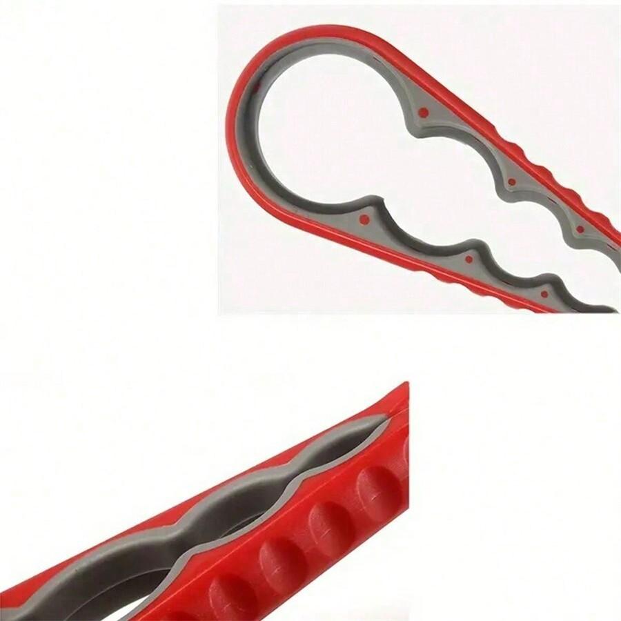 1 Pc 4-In-1 Jar Opener & Can Opener, Easy To Use For Weak Hands And Elderly - Kitchen Gadget, Convenient For Opening Jars, Cans, Bottles