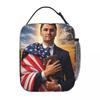 Insulated Lunch Bag Charlie Kirk Angelic Advocate Merch Lunch Container New Arrival Cooler Thermal Bento Box For Office