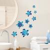 2/4PCS Luminous Sea Turtle Wall Stickers Glow In The Dark Ocean Decals Bathroom Kids Room Decor