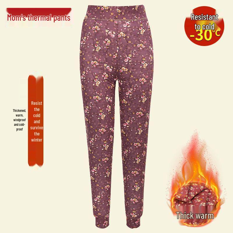 Women s High Waist Plus Size Winter Velvet-Lined Cotton Pants 3XL (45-60kg)