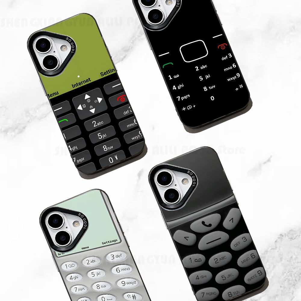 Old Phone Screen Case For IPhone 11 12 13 14 15 16 17 Pro Max XS X XR Cover
