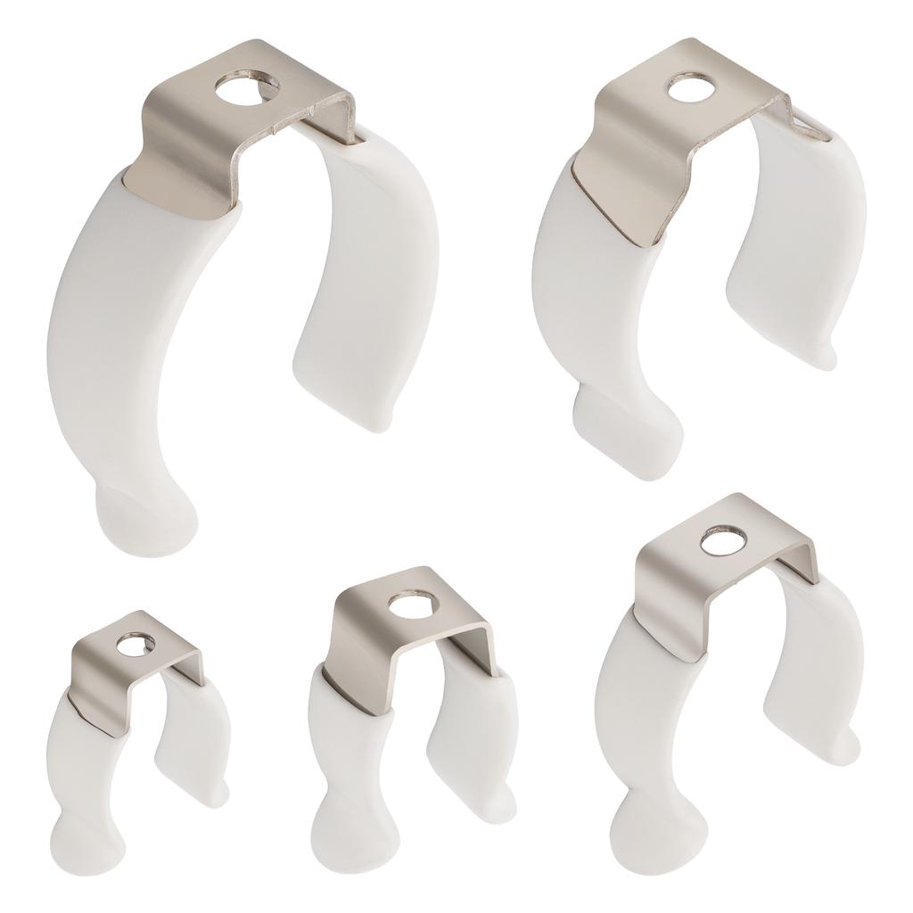 U Clips Holder Bracket T5 - T12 Type Prevent Sagging Plastic Dipped Clamps Lamp Support Lampholder for Fluorescent Tubes Mounting / LED Light Bulbs