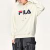 Fila Besticktes Logo Locker geschnittener Sport-Hoodie Herren-Hoodies Weiß F51U138298F-IV