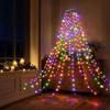 Christmas Tree Topper Light with and Star, Multicolor Cascading Lights, Low Voltage Tree Decoration