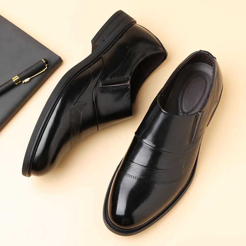 Fashion High Quality Brand Men's Casual Leather Dress Shoes Classic Business Formal Oxford Shoes Flat Designer Outdoor Comfy Loafers
