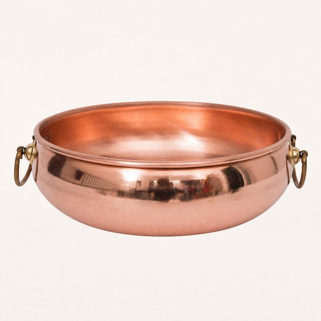 Pentola in Rame Interno Non Rivestito per Zuppa con Fondo Composito