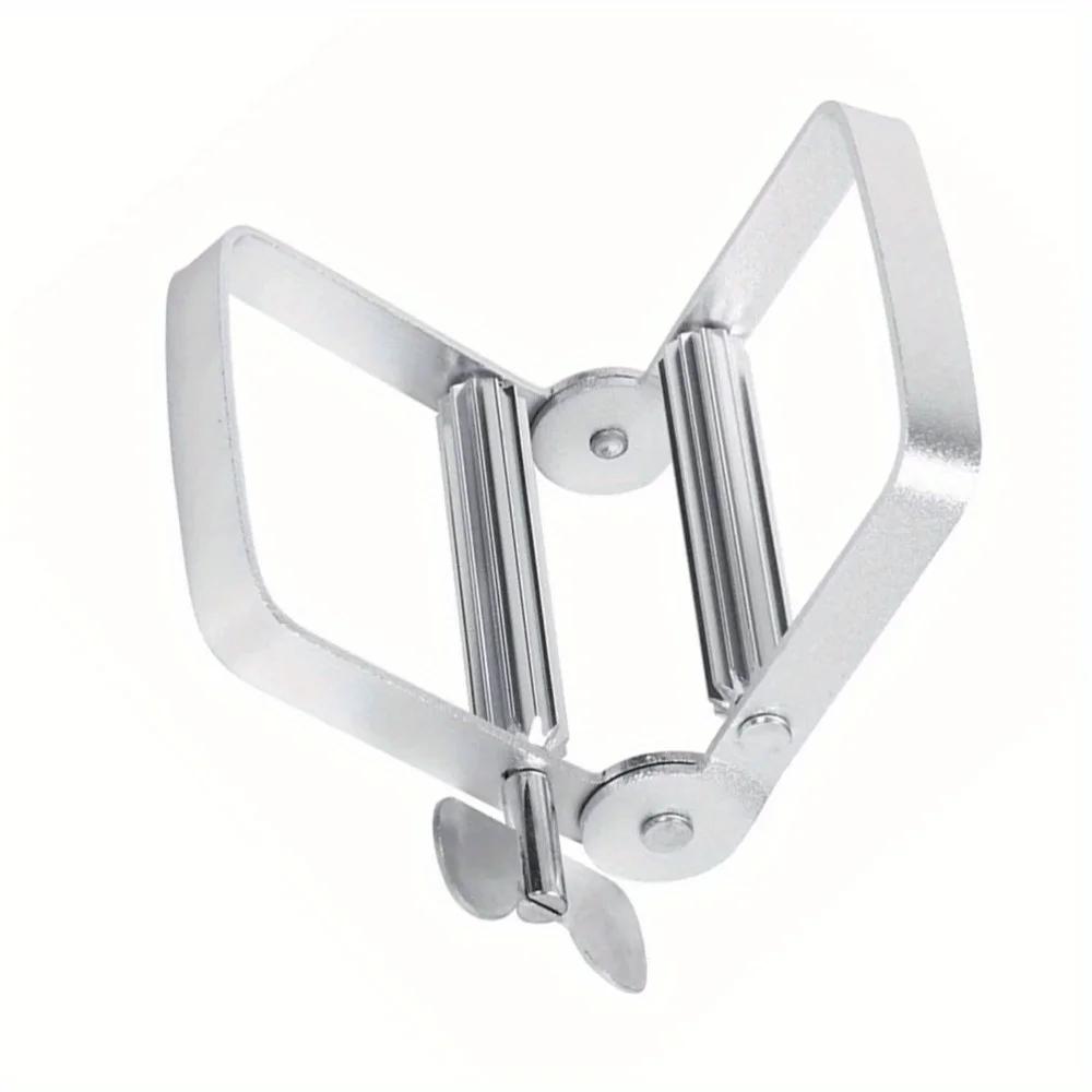1PC Toothpaste Tube Squeezer Manual Squeezing Clip Stainless Steel Tool Hair Dyeing Cream Gadget Dispenser