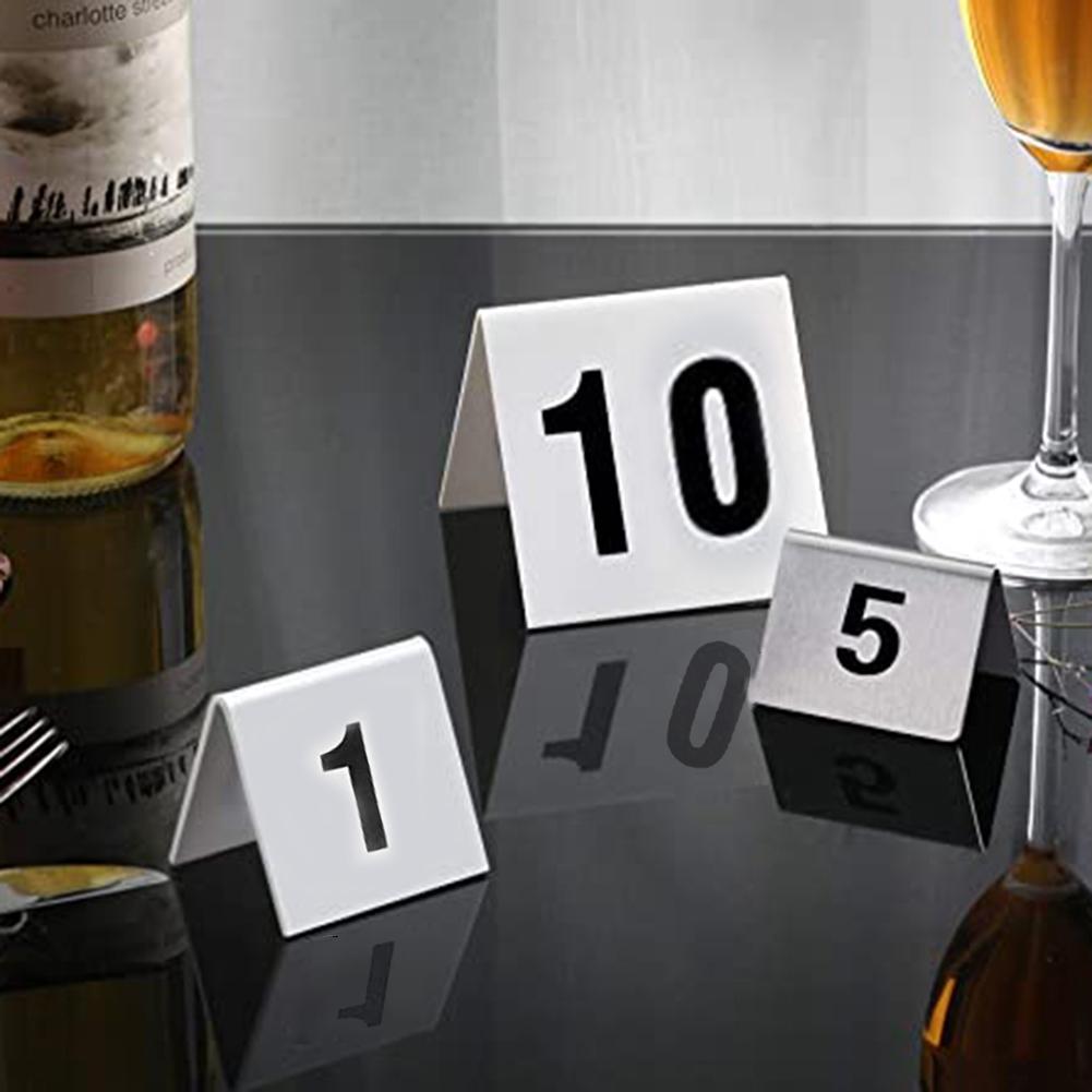 1 - 10 Table Numbering Table Number Easy To Clean Acrylic Table Tent Sign