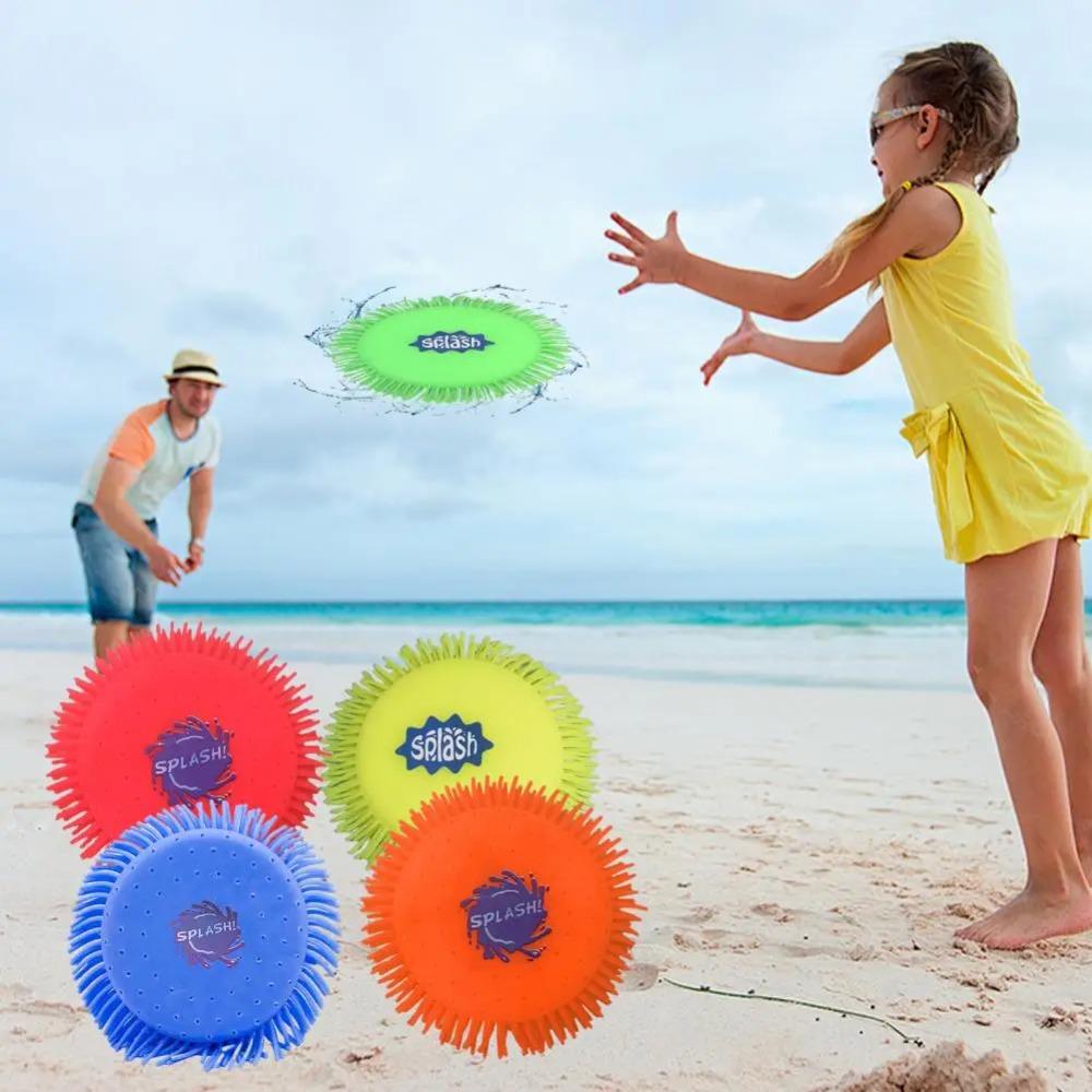 Water Flying Discs for Kids Soft Sports Disc Soaks The Target On Impact Swimming Pool Toys Beach Water Toys Fun Outdoor Games