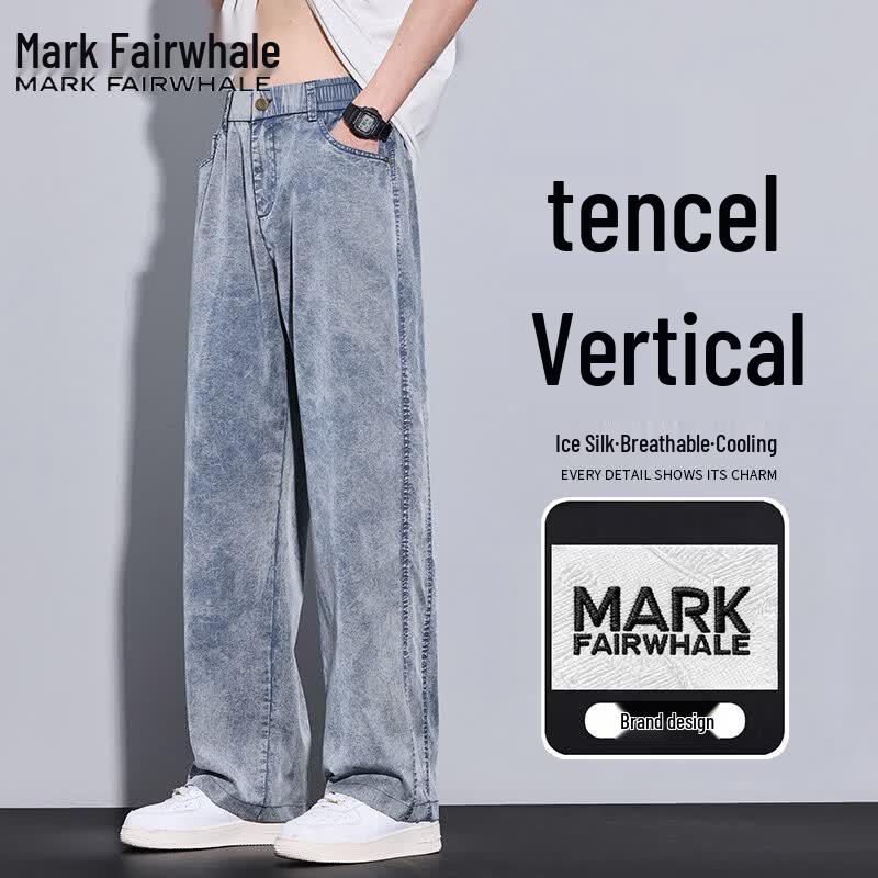 Мужские летние свободные джинсы с широкими штанинами Mark Fairwhale 5XL