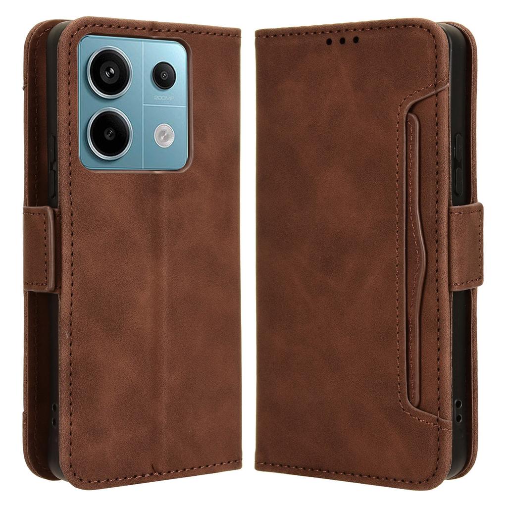 For Xiaomi Redmi Note 13 Pro 5G/Poco X6 5G PU Leather Case Phone Cover with Wallet Stand