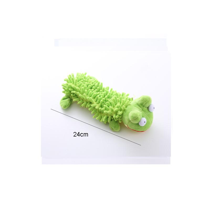 Dog Toys Bite Plush Toy Animal Mop Plush Frog Hippo Teeth Grinding Pet Supplies
