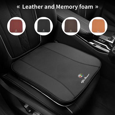 For Alfa Romeo Giulietta 159 156 166 Mito Giulia GT Stelvio Tonale Car Seat Pad Anti-slip Protect Seat Cover Mat Leather Cushion