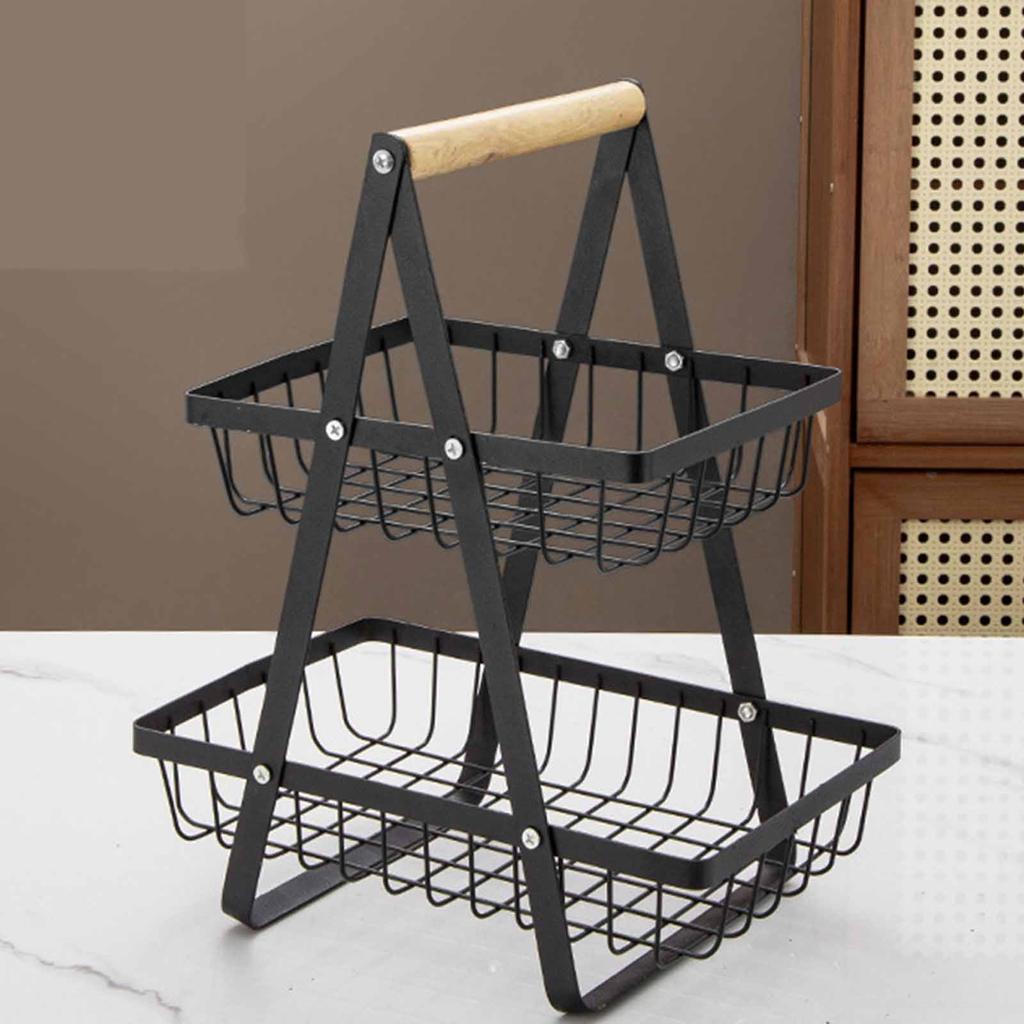 Multi-Layer Kitchen Fruit Basket, Snack Storage Rack, Countertop Organizer for , Vegetables & Snacks