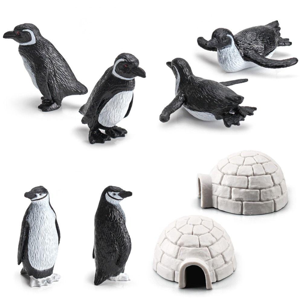 Animals Model Penguin Action Figures Simulation South Pole Animals Penguins Models Kids Gift