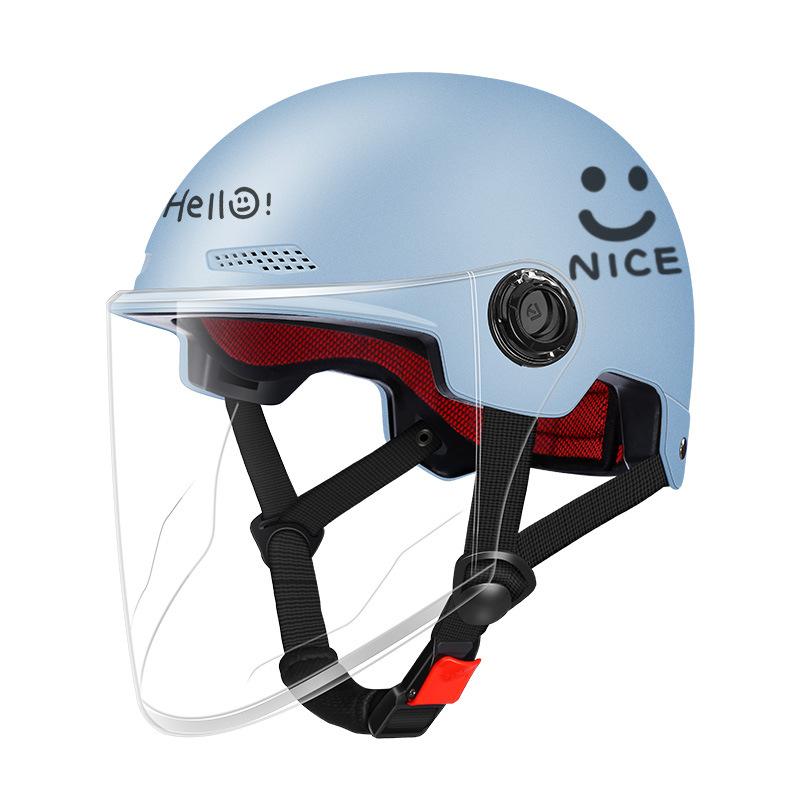 Cycling Helmet, Electric Vehicle Women's New National Standard Summer Sun Protection Motorcycle Men's Safety Helmet Summer Four Seasons Half Helmet