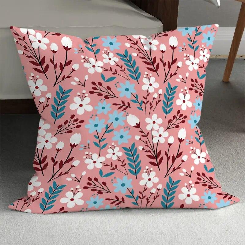 Spring Beautiful Pillowcase Abstract Floral  Living Room  Bed Sofa