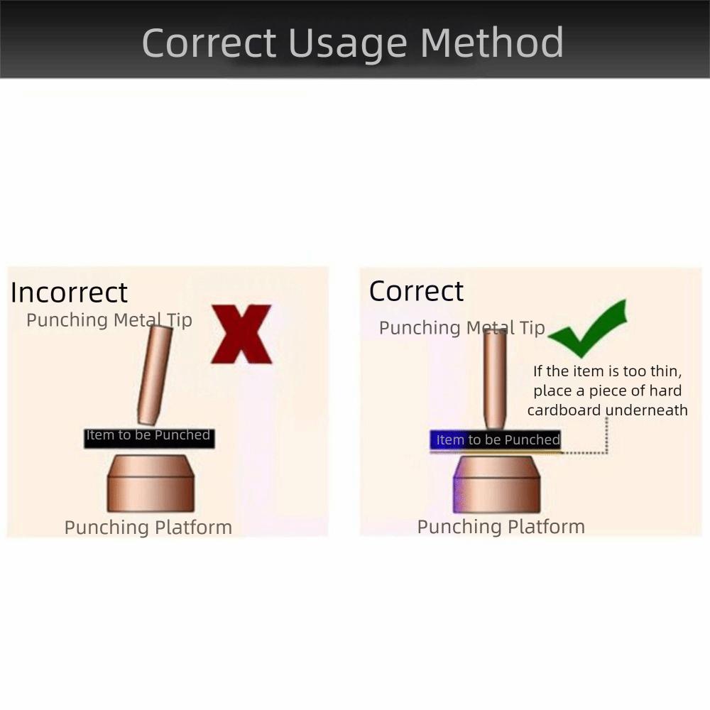 Steel Hole Punch Pliers Round Hole Eyelet Piercer Multifunctional Belt Perforator  for Leathercraft