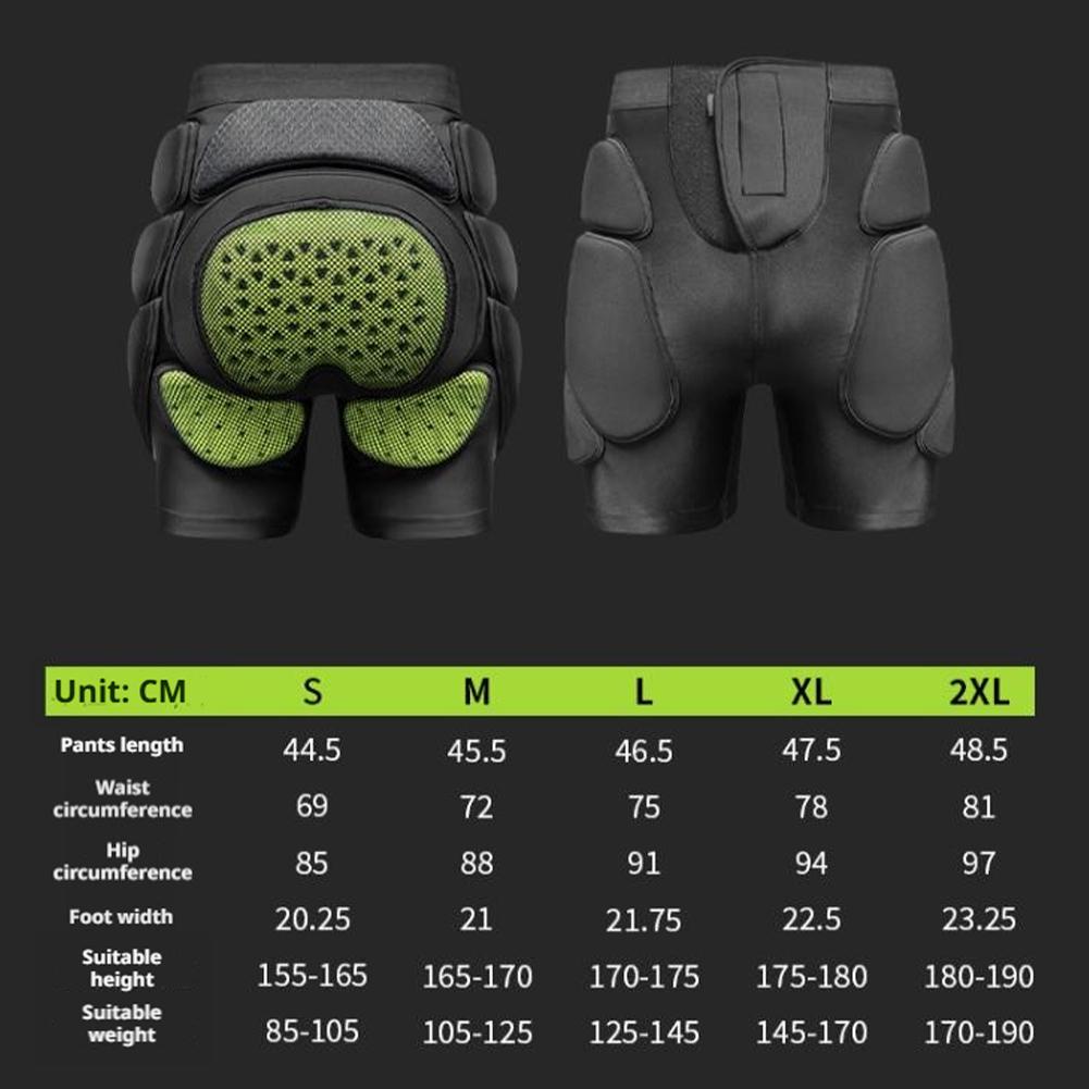 Ski Protection Pads Motorcycle Skating Sports Protect Snowboarding Hip Protector Padded Breathable Gear Shorts