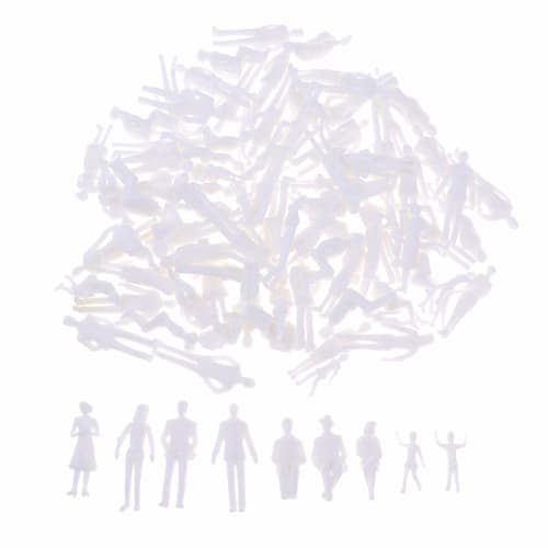 F Fityle Approximately 100 People Models, Human Figures, Unpainted, for Railway Model Layouts, 2 Choices - 1:30