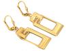 Large 585 Gold Earrings, Hanging from Moving Rectangles, As a Gift