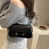 Yogodlns  New Fashion PU Leather Shoulder Bags for Women Simple Chain Handbags Crossbody Messenger Small Square Bags Casual Underarm Bag