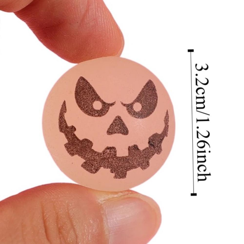 10pcs/set Stretchy Eyeballs Halloween Bouncy Balls Scary Luminous Bouncy Balls Bouncy Eyeball  Gifts