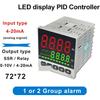PID Sıcaklık Kontrol Cihazı 4-20mA Giriş 4-20MA 0-10V SSR Röle Çıkışı PID Regülatör Dijital Ekran LED 72 * 72 LT712(Röle Çıkışı 2 Alarm)