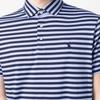 Polo Ralph Lauren Striped Color Block Button Casual Short Sleeve Polo Shirt Men Tops Blue 710899066-003