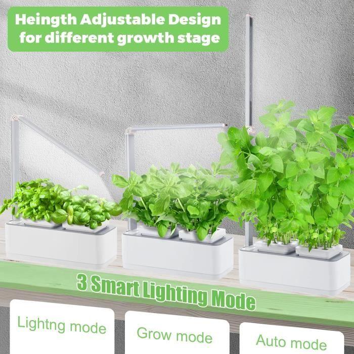 Jardinière Intérieure - amzWOW - Clizia Smart Garden - Hydroponique - Automatique - Blanc