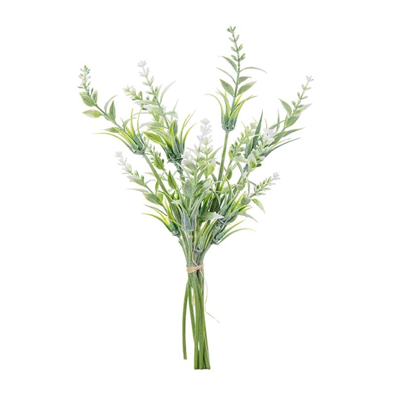 

Artificial Flowers plastic Lavender Wedding Bridal Bouquet Festival Wreath Home Office Vase Decorative Fake Plants Scrapbook Diy 2pcs зелёный