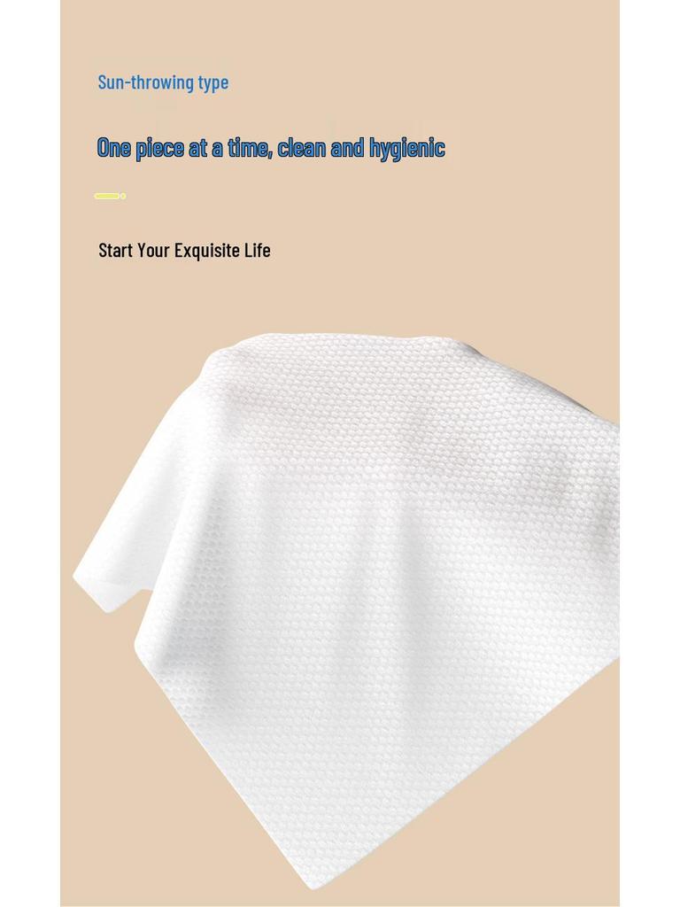 Removable Pure Cotton Disposable Face Wash Towels - Soft, Thick, Large Pack