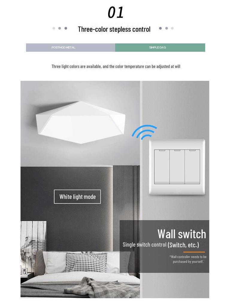 Nordic Modern Bedroom Ceiling Lamp - Ideal for Children's Room or Study