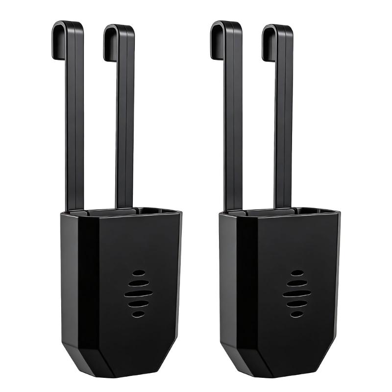

2pcs Toilet tanks Cleaner Tablet Brackets With Universal For Easy Clip On Installation чорний