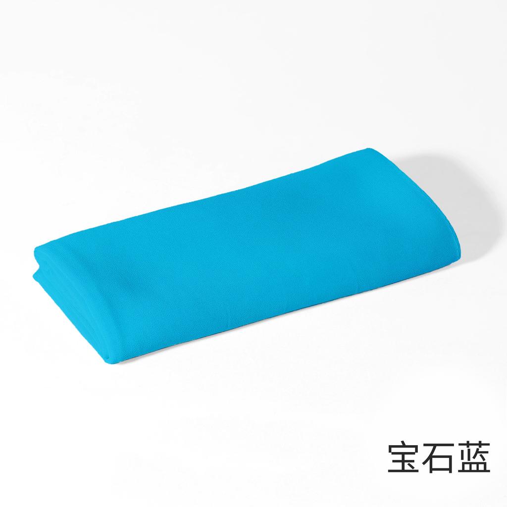- New Monochrome Pearl Chiffon Bubble Towel Women'S Scarf Long Scarf Windproof And Sand-Proof Four-Season Scarf